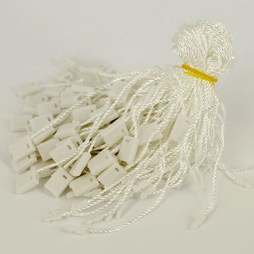 Nylon String Hang Tag Clothing Snap Lock Pin Loop Fastener Hook Ties 100 pcs