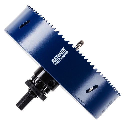 160mm Hole Saw HSS M35 Cobalt Bi-Metal Cutter Bit With Adapter & Pilot Drill