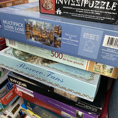 Jigsaw Puzzle Bundle x15 Joblot 1000 Pieces Christmas Hobby Unchecked Pastime — image 6