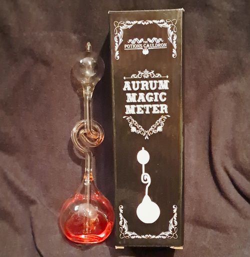 The Potions Cauldron Aurum Magic Meter Glass Wizards test With Box. Working. — image 1