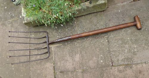 Vintage Beet Fork, potato, 6 Prong, manure fork, sippet. SPEAR & JACKSON.