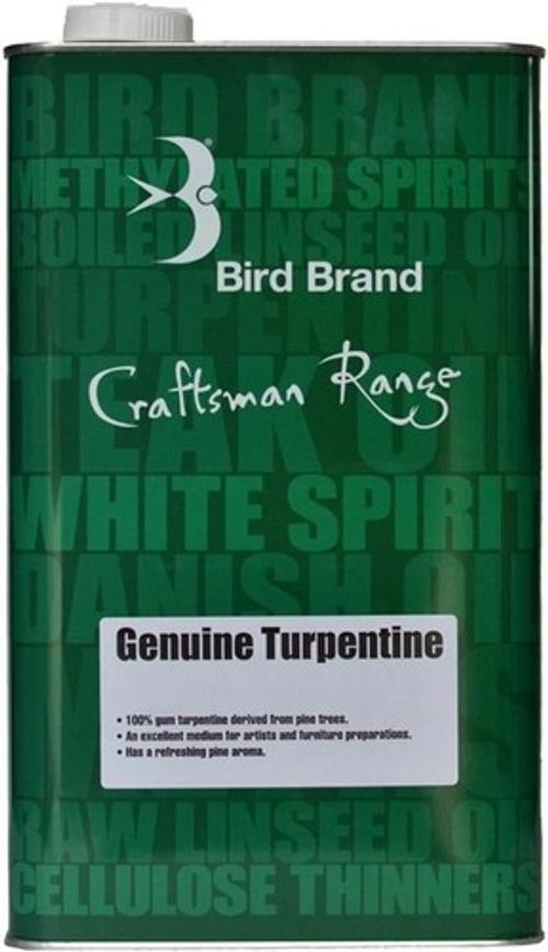 BIRD BRAND GENUINE TURPENTINE TURPS CLEANER THINNER OIL PRODUCT PAINT BRUSHES