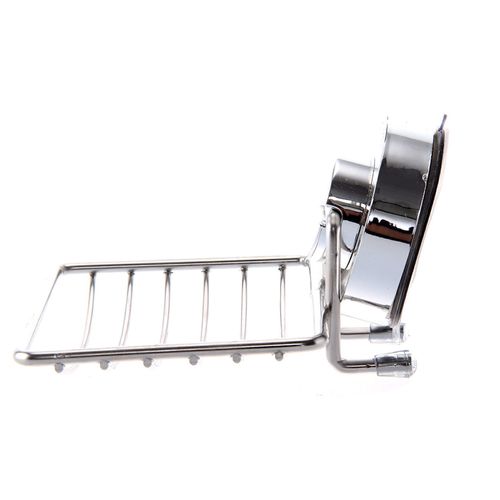 Strong Suction Bathroom Shower Chrome Accessory Soap Dish Holder Cup Tray UK — image 12