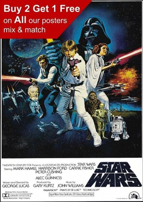 Star Wars Vintage Skywalker Movie Film Poster Print A5 A4 A3 A2 A1 A0