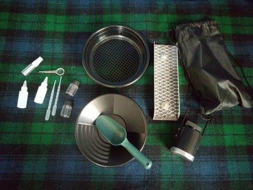 Gold Panning Kit With Sluice Box 12" Aluminum Gold Mining