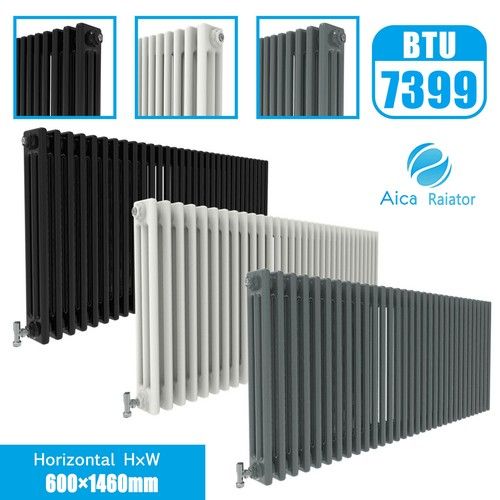 Traditional 2 3 Column Horizontal Vertical Radiator Heating Cast Iron Style Rads