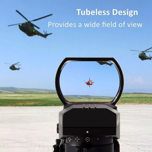 4 Reticles Fit 11mm Rail Holographic Red Green Dot Sight Reflex Scope — image 3