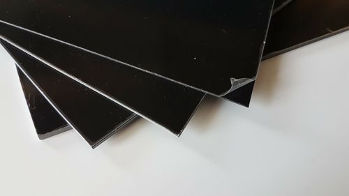 Polystyrene Plastic Sheet Solid Black 1 1.5 2 & 3mm thick Matt/Gloss Plasticard — image 1