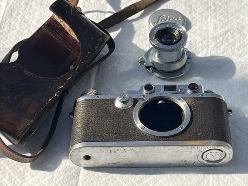 Leica IIIa DRP Rangefinder Leitz Elmar f=5cm 1.3,5 Lens No.129554 — image 4