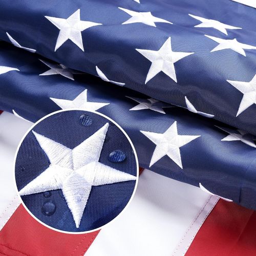 US American Flag 3x5 Quality Made USA Flag Embroidered United States Flag — image 1