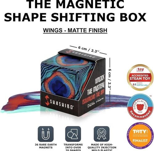 Shashibo Magnetic Puzzle Cube 36 Magnets 70+ Shapes ADHD AUTISM Stimulating toys — image 2