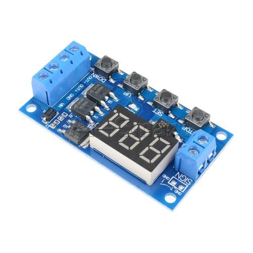 DC12V 24V Dual MOS LED Digital Delay Controller Trigger Cycle Timer Delay Switch
