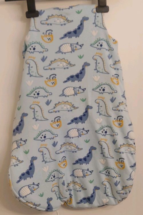 George Baby Sleeping Bag 2.5 Tog 0-6 Months Cotton Blue Dinosaur Print — image 2