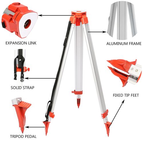 Rotary Laser Level Green Beam 1.65m Tripod 5m Staff Self-leveling Remote Control — image 6
