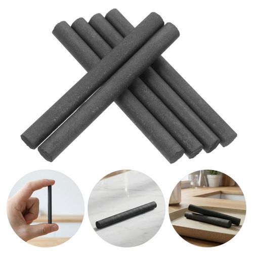 6Pcs Durable Graphite Cylinder Rods Black Conductive Electrodes for Lab Use — image 8