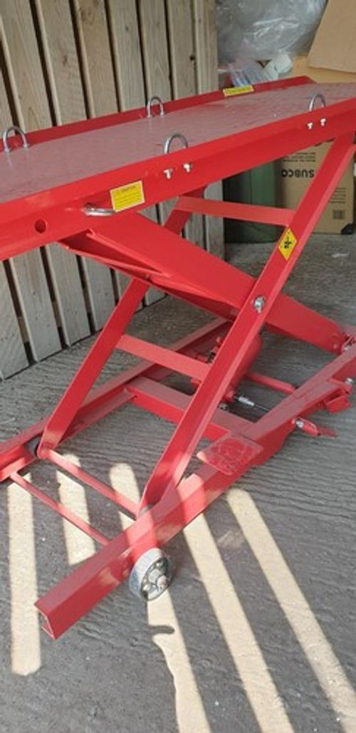 Hydraulic Bike Lift Motorcycle Motorbike Ramp Table Bench.Check Description size