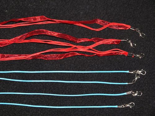 775 pcs Fabric Necklaces Mixed 17.5" - Organza Cord Huge Job Lot Wholesale Bulk — image 3
