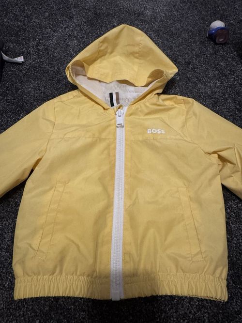 Boss Baby Yellow Windbreaker Jacket Size 12-18 Months