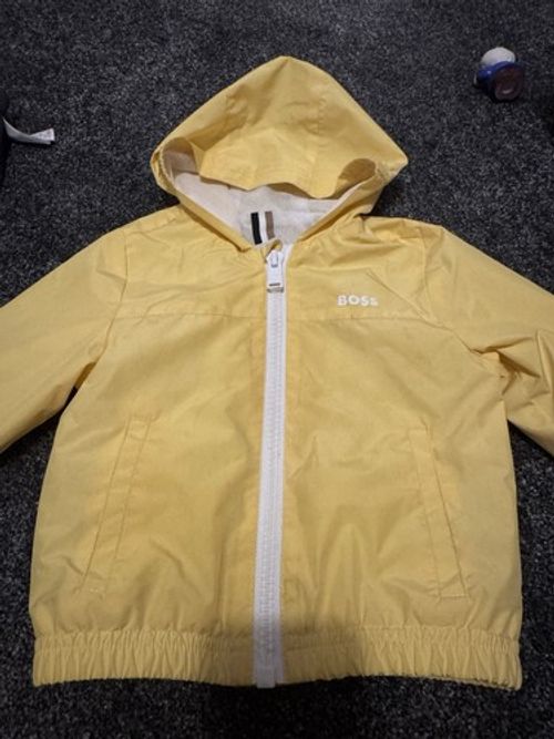 Boss Baby Yellow Windbreaker Jacket Size 12-18 Months
