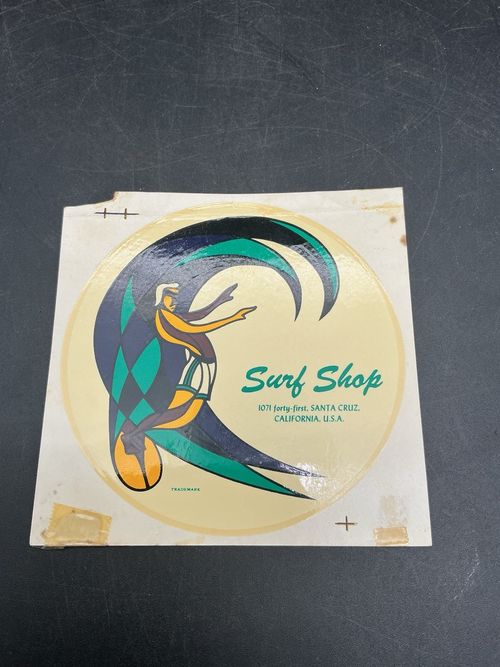 Vintage Surf Shop Santa Cruz California Original Borden Water Slide Decal — image 1