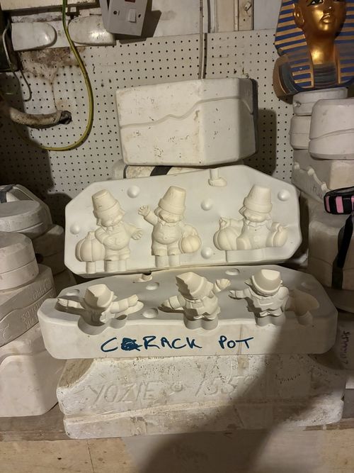 Ceramic Slip Cast mold  crackpot clowns  — image 3