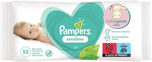 Pampers Sensitive Baby Wipes 52's - Pack of 12 (624 Wipes) — image 2