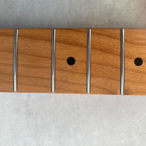 Roasted Maple Guitar Neck For Stratocaster Strat / SS Frets / Nitro / Bone nut — image 4