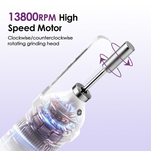 Professional Toe Nail Grinder For Thick Toenails Set Manicure Pedicure Drill Set — image 18