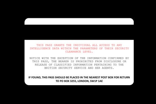 MI5 Personalised Secret Service Agent Spy Novelty Role Play Acting Prop ID Card — image 3