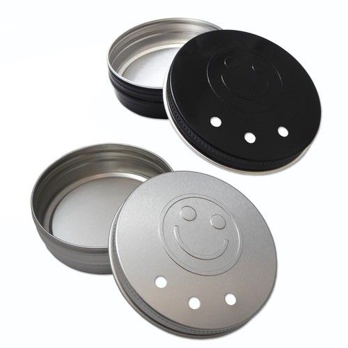 2 x Metal Smile Retainer Cases ~ Eco Storage Boxes Dental Appliances,