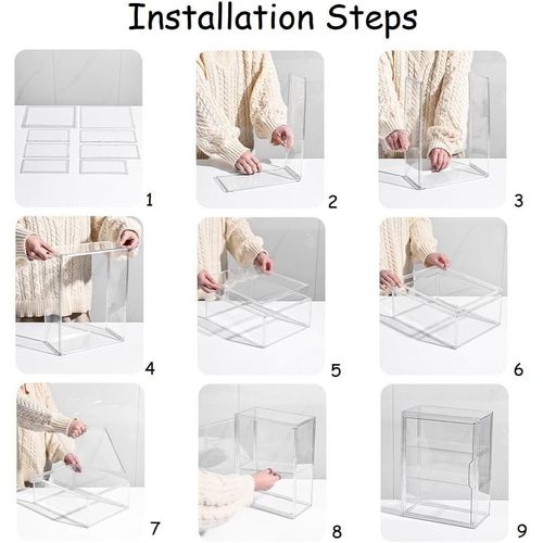 Acrylic Display Box Transparent Showcase Dust Cover Model Car Clear Display Case — image 7