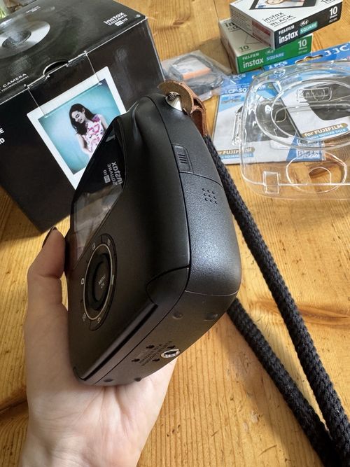 Fujifilm instax Square SQ10 Instant Camera Black Bundle w/ Film & Case — image 9