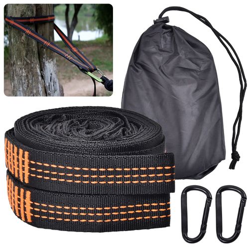 2PCS Heavy -Duty Hammock Straps Adjustable Tree Hanging Belt Outdoor Suspension — image 2