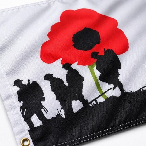 Remembrance Day Flag 5ft x 3ft (90cm x 150cm) Lest we forget army Flag Flags — image 8