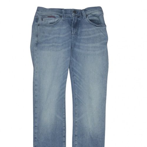 Tommy Jeans Mens Straight Jeans Size M Blue Pockets Logo W30 L32 — image 8