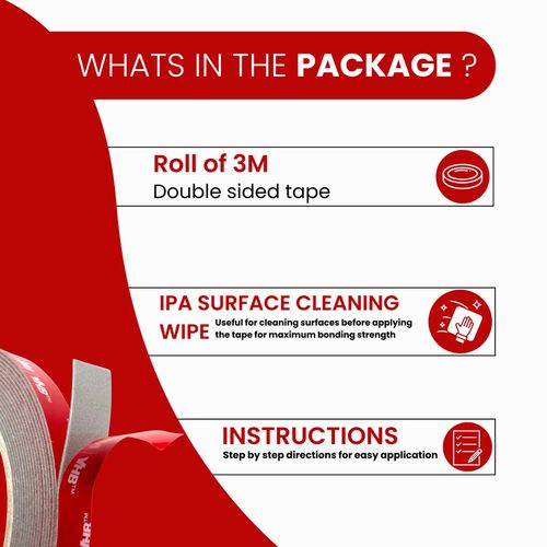 3M Double Sided Tape Heavy Duty Acrylic Foam Tape Strong Sticky Adhesive Pads — image 4