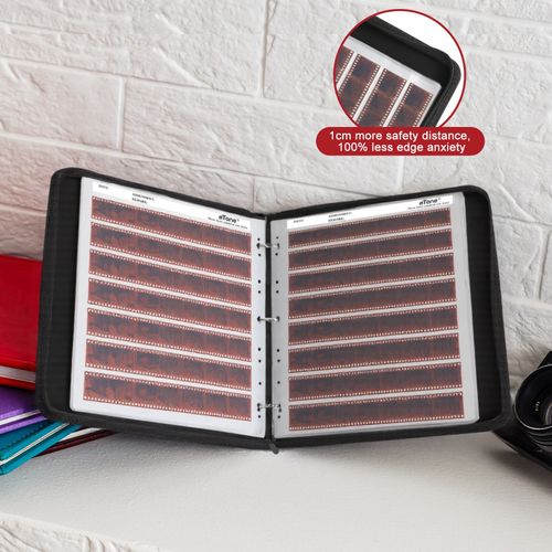 Film Ring Binder Storage Photo Zipper Album For 35mm 120 4x5 Negative Pages UK — image 6