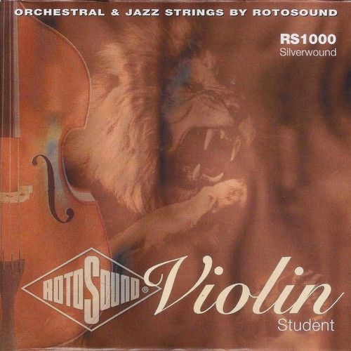 Violin Strings Set - Silver wound Violin String- Rotosound - Made In England__