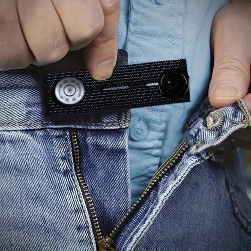 5PCS Adjustable Waist Extenders Elastic Button Expanders for Jeans Pants Belt — image 2