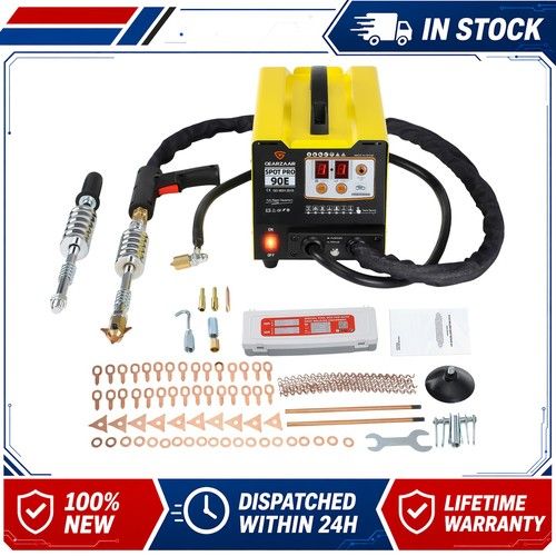 3KW 3800A Panel Dent Puller Car Body Tools Spot Welder 180kg Suction Yellow Case