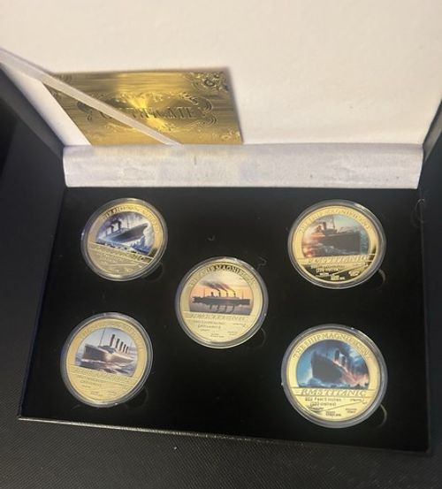 Titanic Commemorative Coins Set With A Box