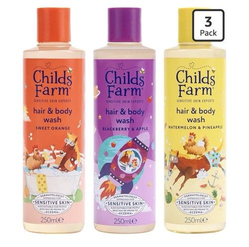 Childs Farm Hair & Body Wash Bundle X3 250ml