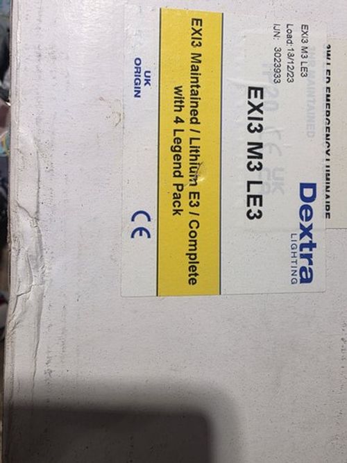 Dextra Emergency Exit Sign Light EX13 M3 LE3