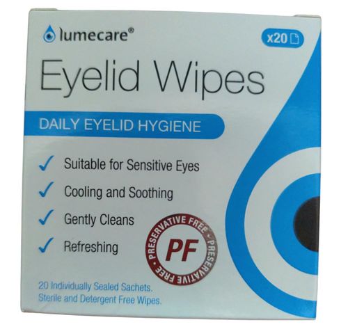 Lumecare Cleansing Daily Eyelid Wipes Hygiene Cooling & Soothing Choose Wipes — image 2