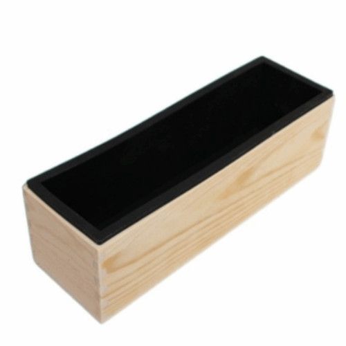 Rectangle Soap Mold Wooden Box Reusable Soap Box Mold Silicone Soap Mold