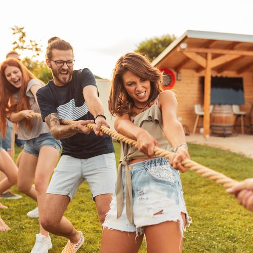 60’ Tug of War Rope for Adults Field Day Games Party Carnival Family Game Orange — image 5