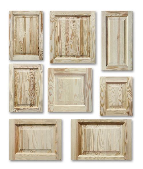 Pine Natural Plain Front Cassette Doors Wooden Cabinet Cupboard Wardrobe — image 1