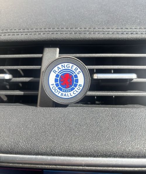 Official Glasgow Rangers FC Car Vent Outlet Air Freshener Brand New 