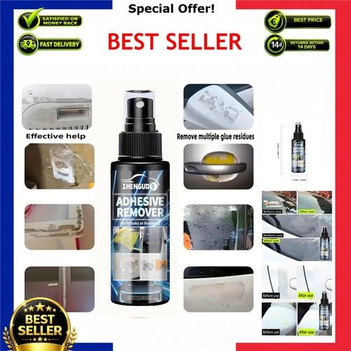 Adhesive Remover Spray Fast-Acting Residue Glue Sticker Remover for Car