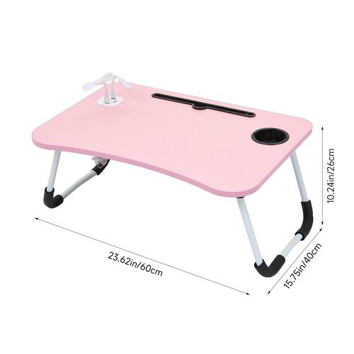 Folding Laptop Table Bed Desk Portable Lap Tray Breakfast Tray Reading Table